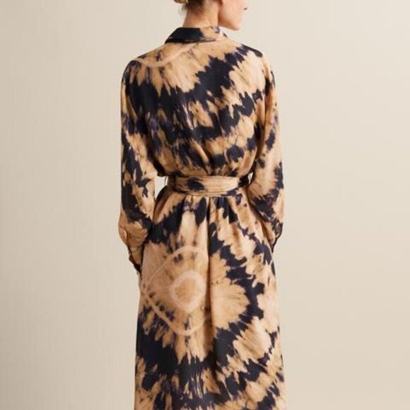 Massimo Dutti Robe Chemise I Printed Tie-Dye 6 - Picture 2 of 5